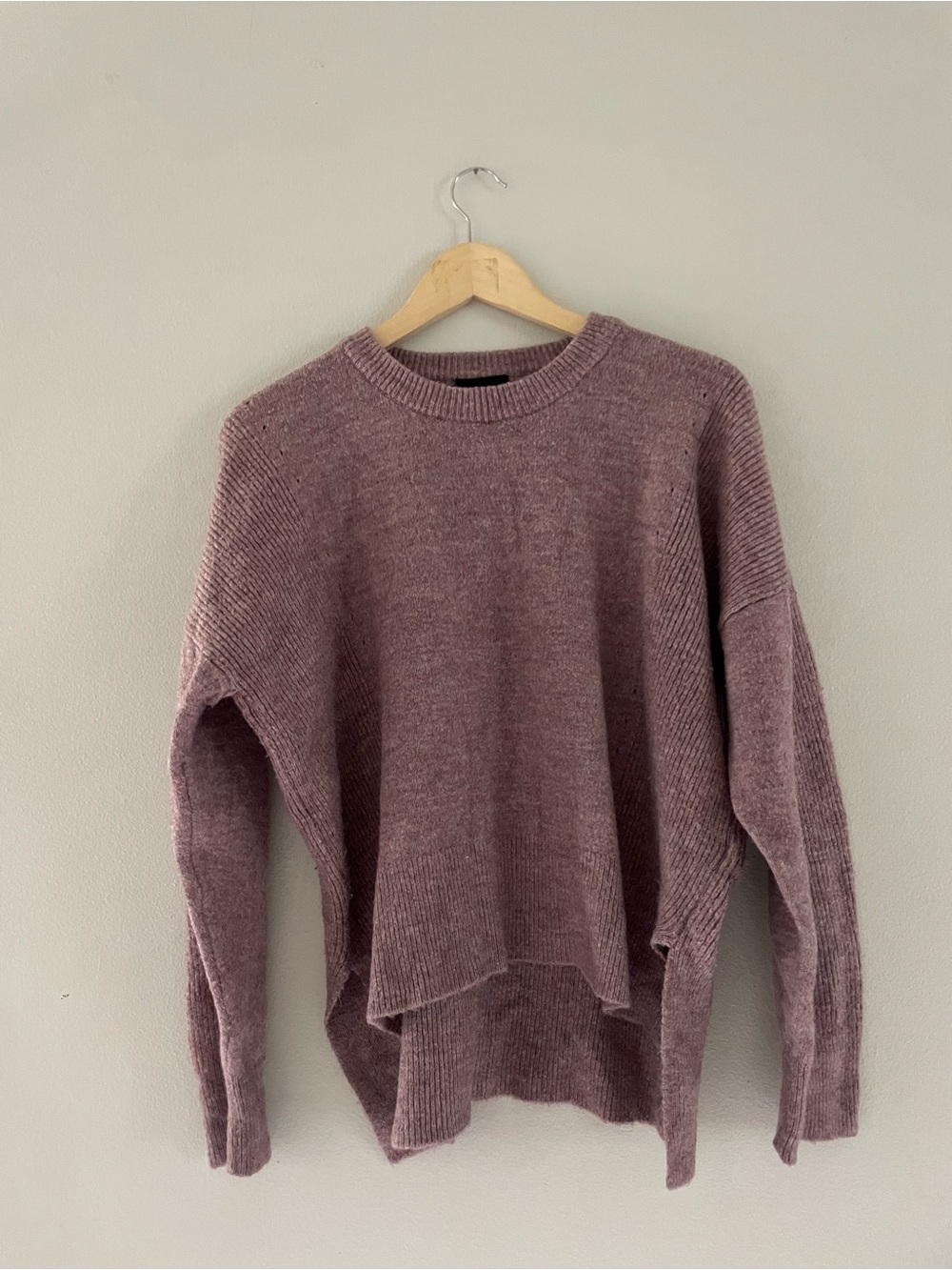 Topshop Mauve Knit Crew Neck Sweater